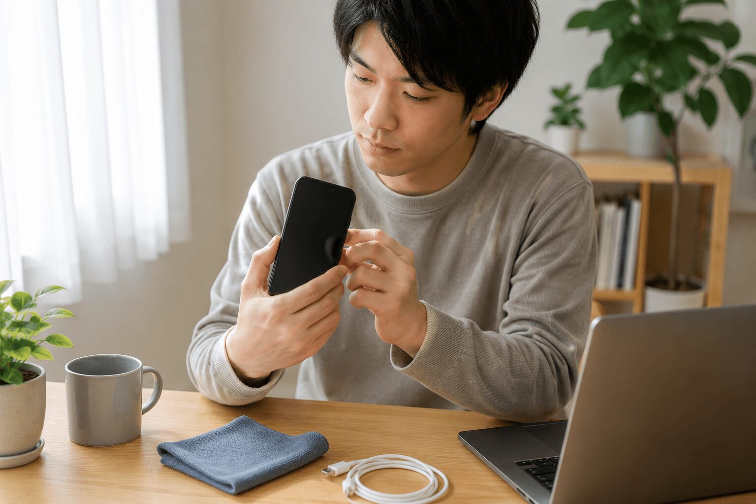 スマホの画面が反応しないときに自分でできる対処法