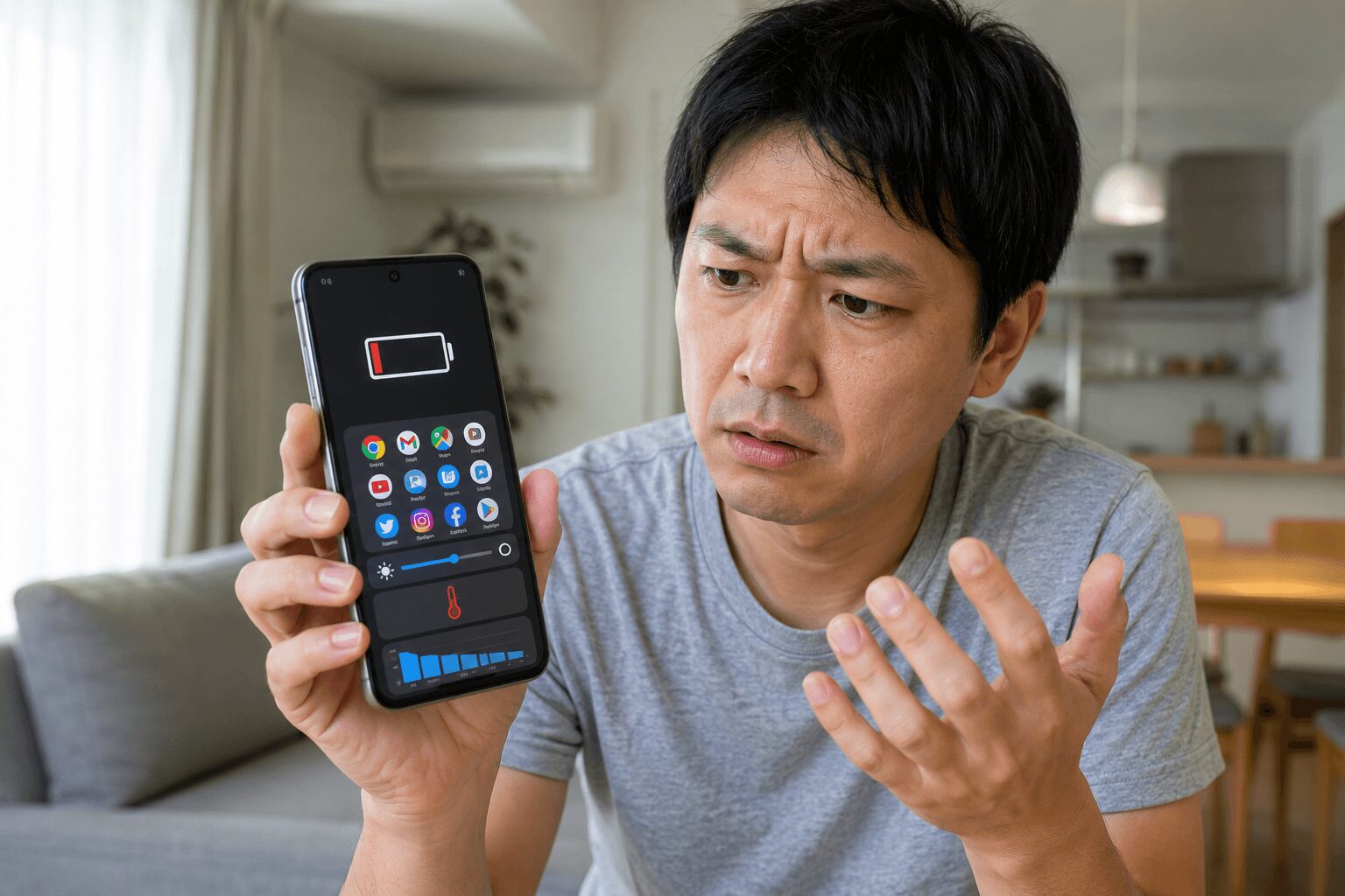 バッテリーの減りが早くなる主な原因