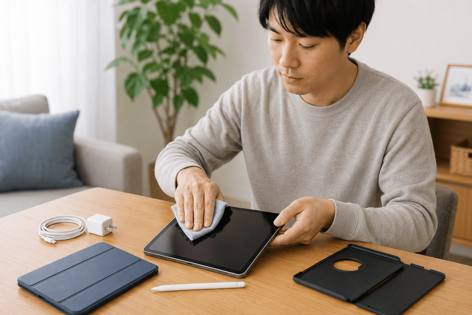 iPadのタッチパネルが反応しないときの対処法