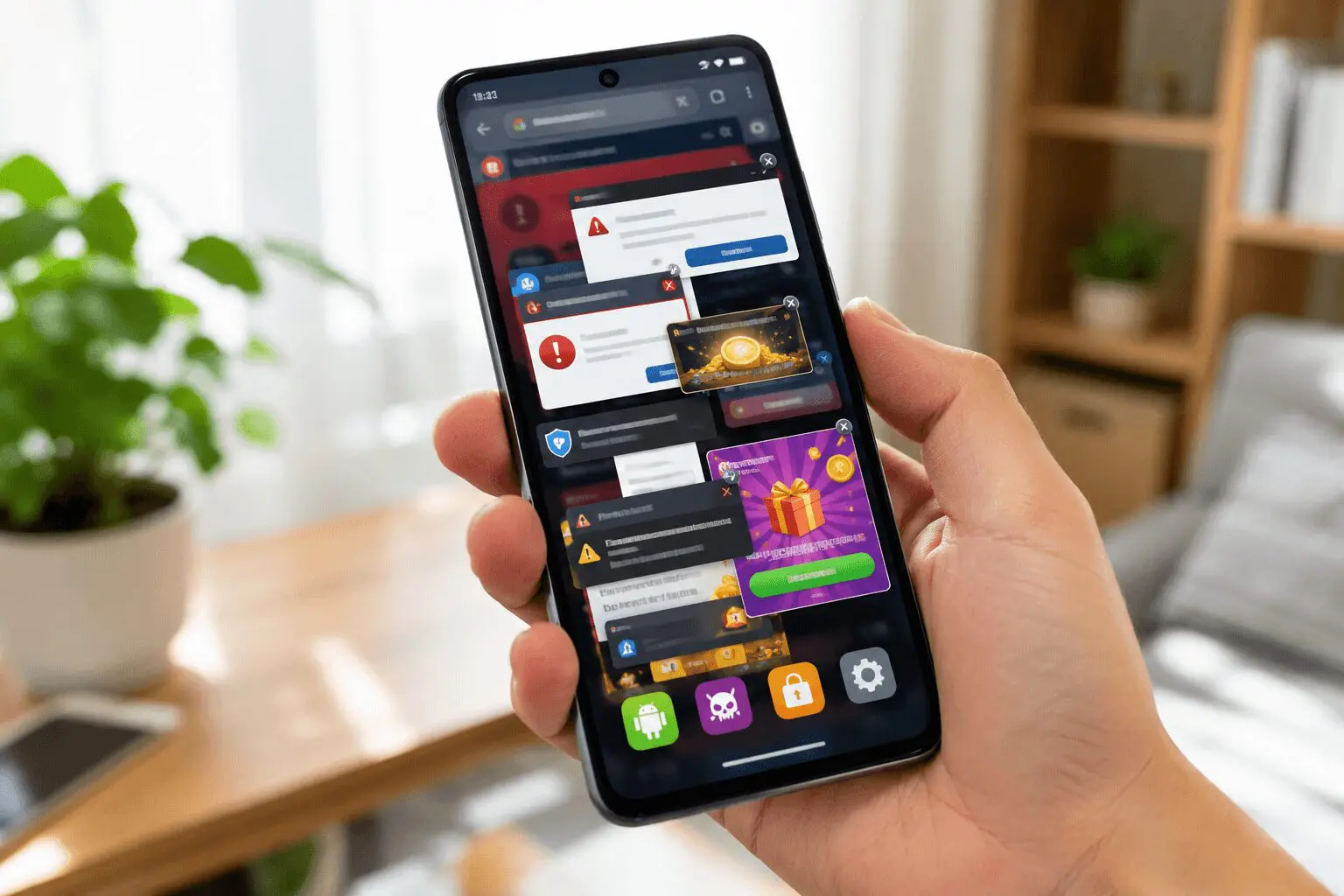 Androidで勝手に広告が出る・止まらない主な原因