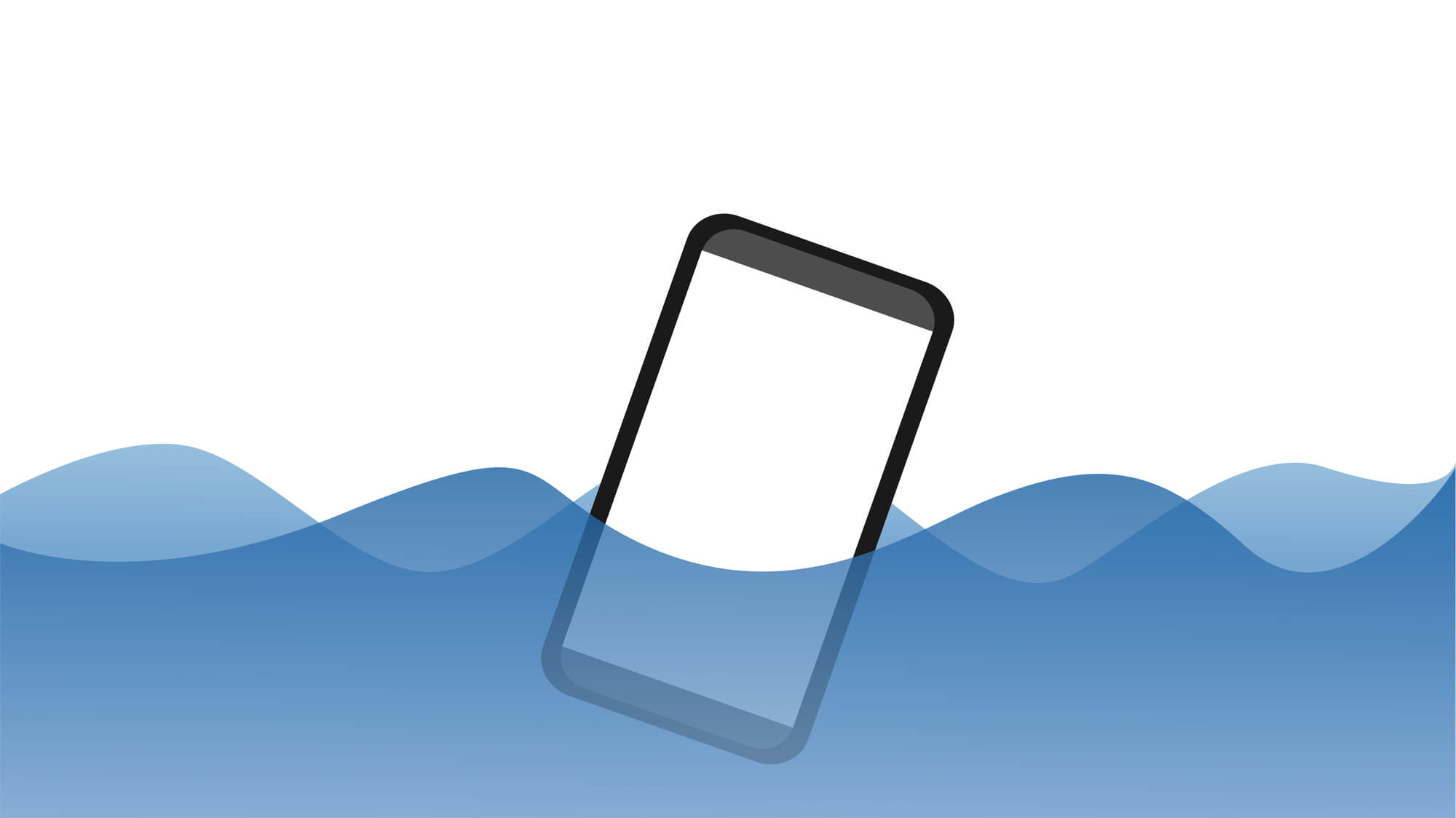 スマホが水没してしまった時の応急処置の方法と禁止事項