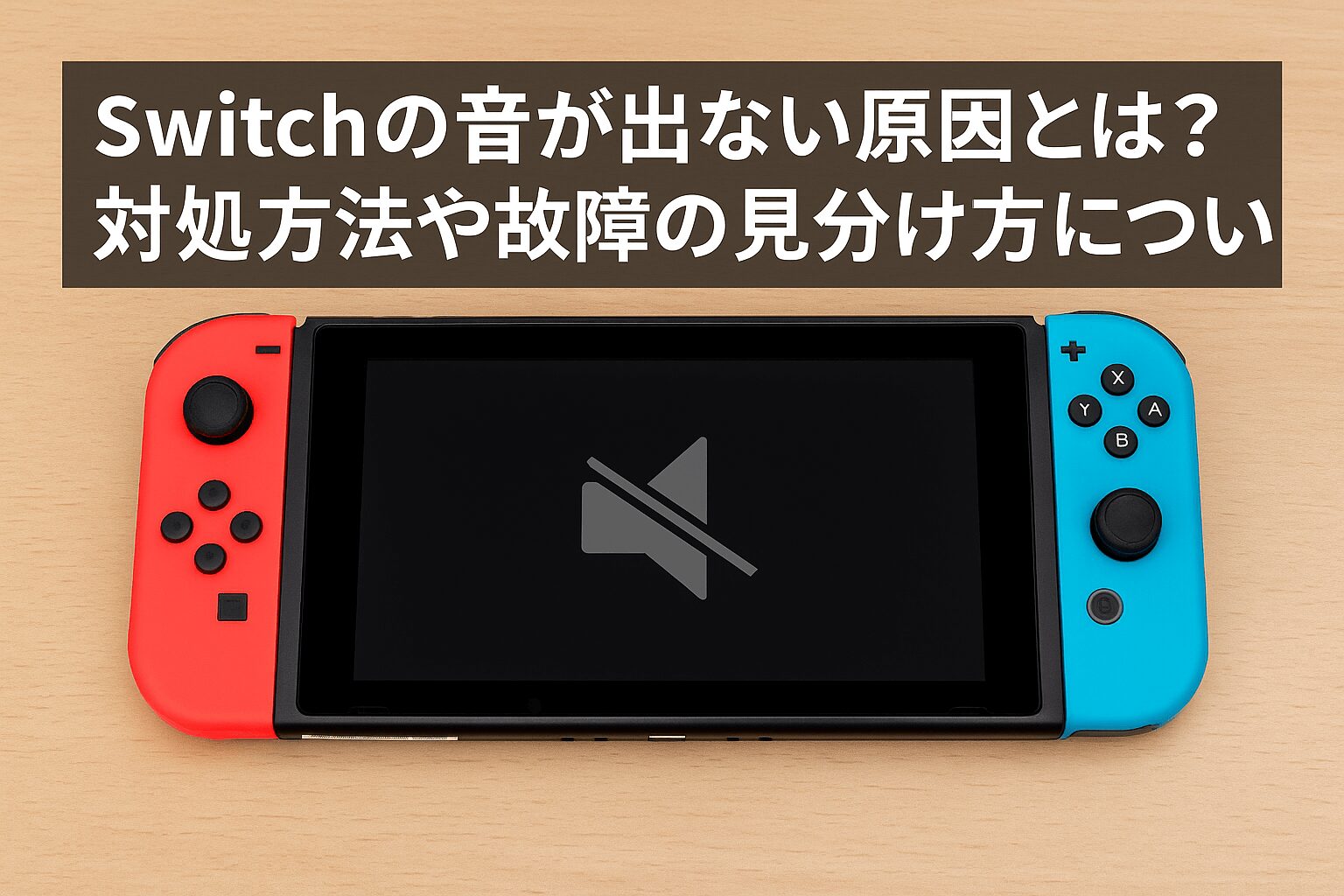 Switchの音が出ない原因とは？対処方法や故障の見分け方について