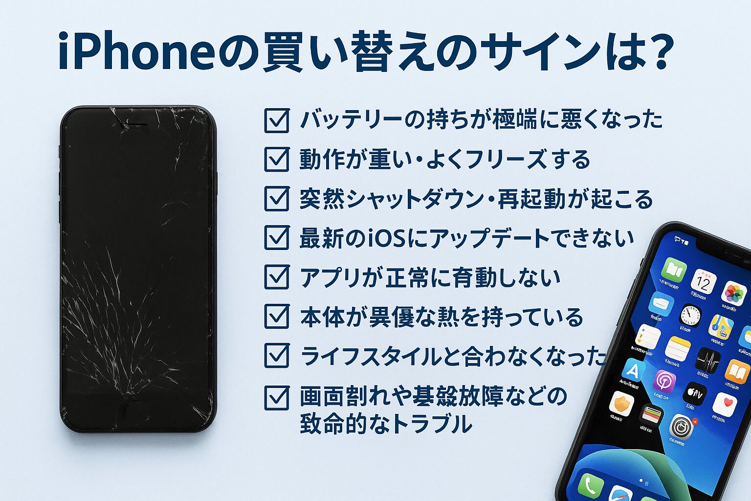 iPhoneの買い替えのサインは？