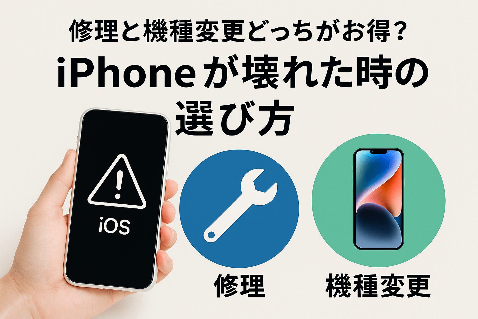 修理と機種変更どっちがお得？iPhoneが壊れた時の選び方