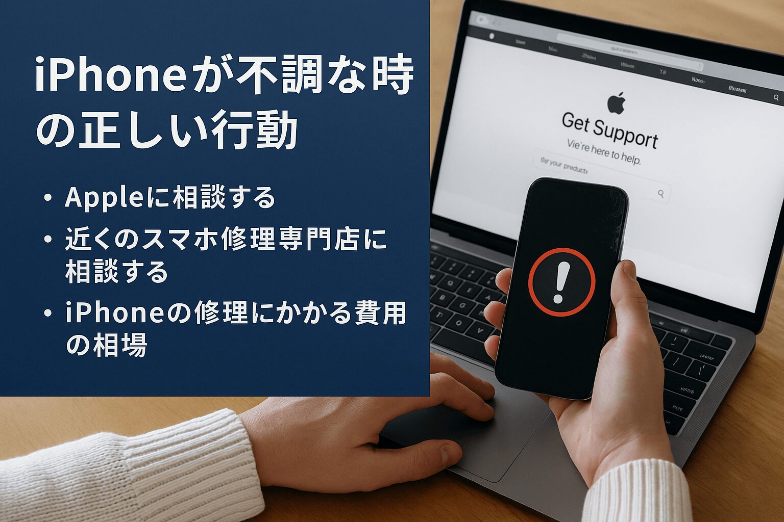 iPhoneが不調な時の正しい行動
