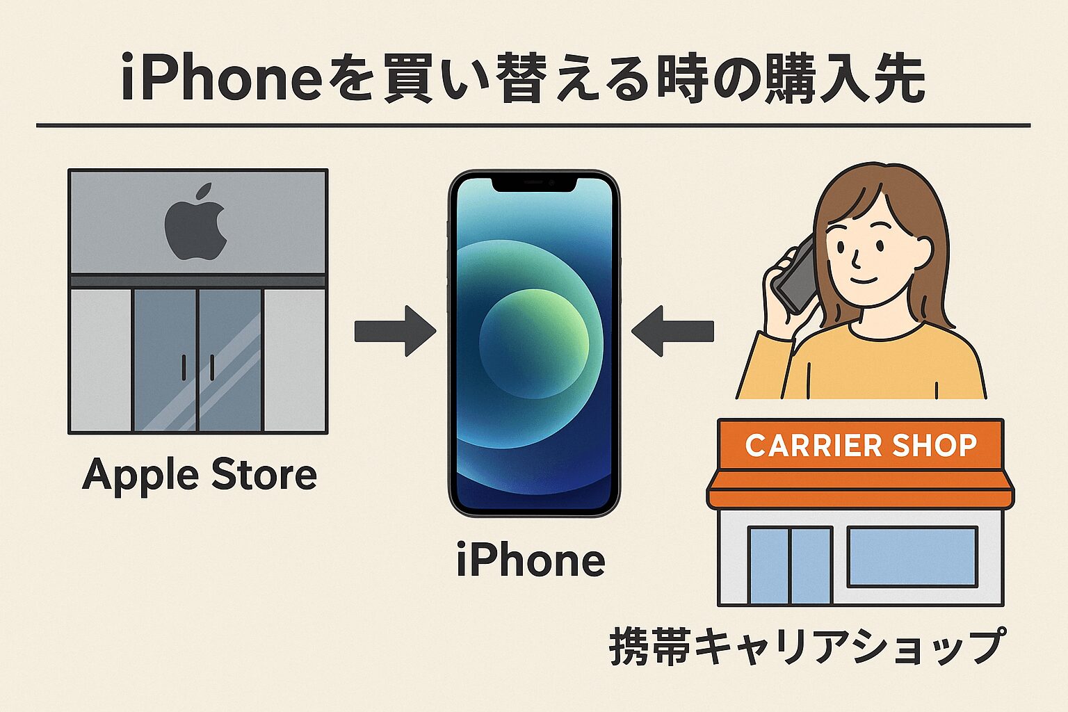 iPhoneを買い替える時の購入先