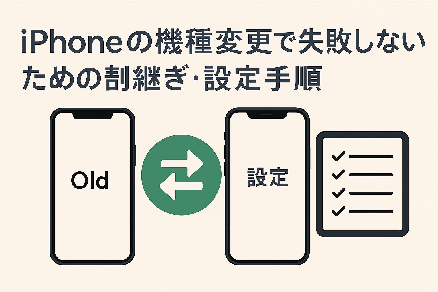 iPhoneの機種変更で失敗しないための引き継ぎ・設定手順