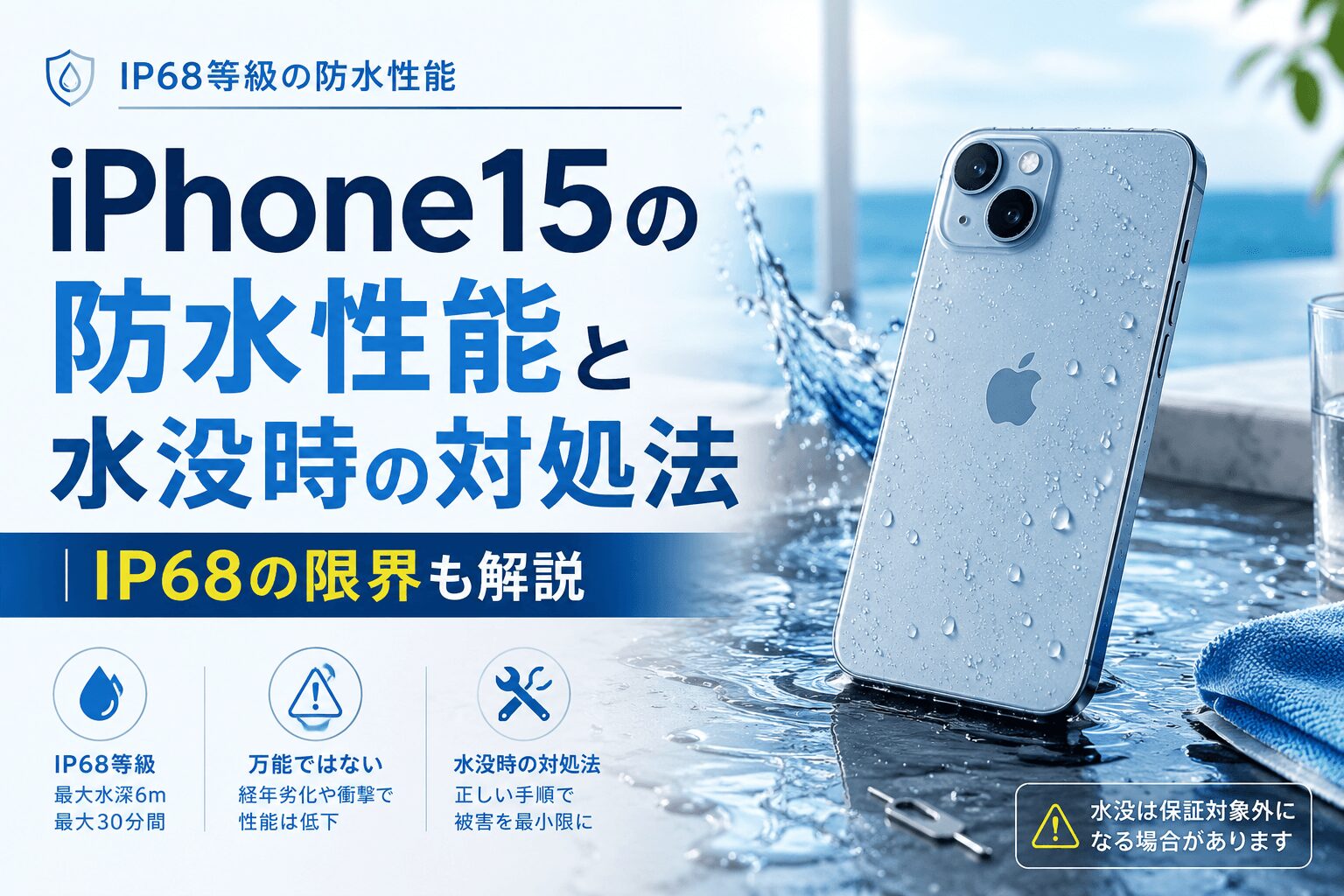 iPhone13が水没した時の対処法｜応急処置と修理方法を解説|ゴーリペア