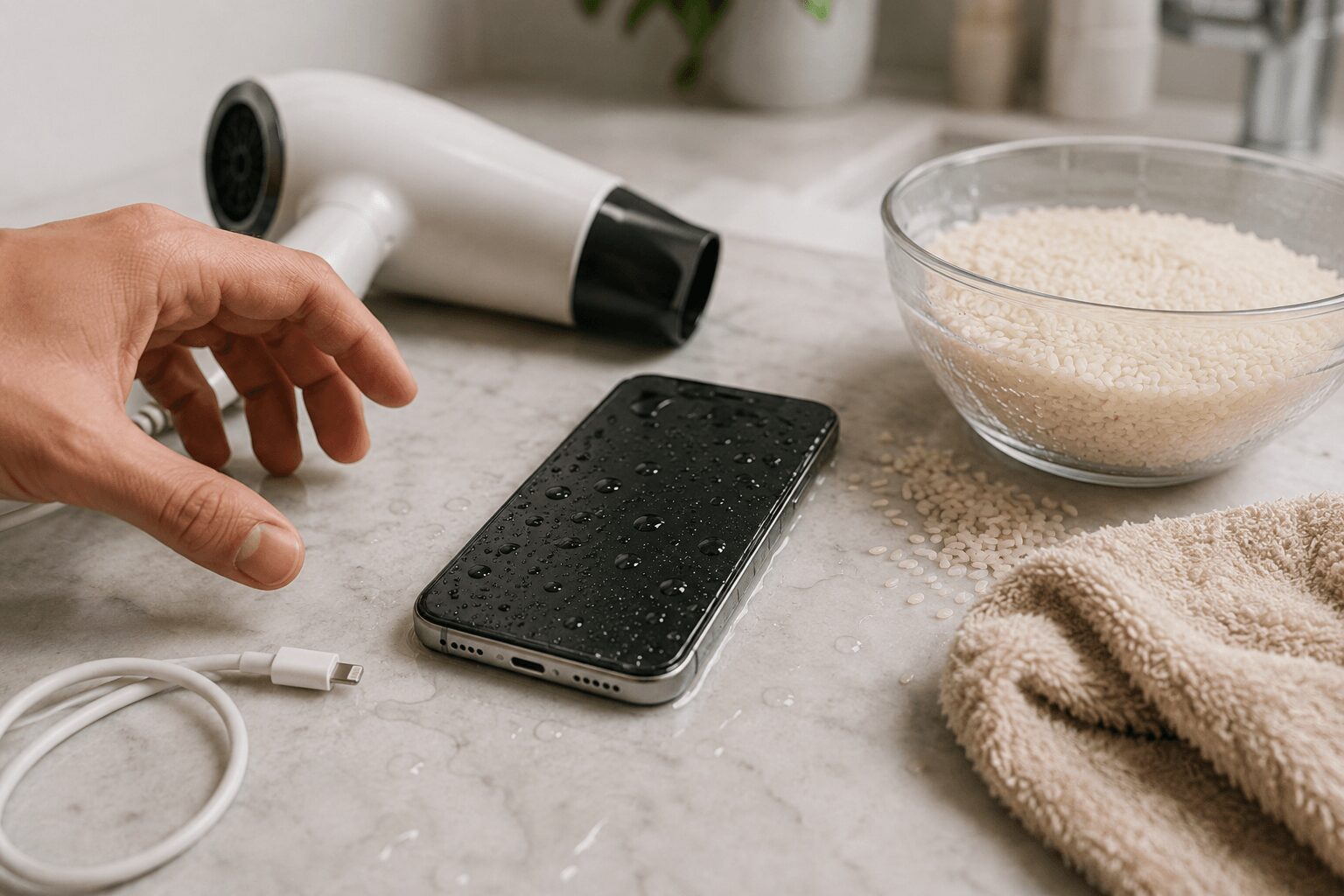 iPhone15水没時にやってはいけないNG行動