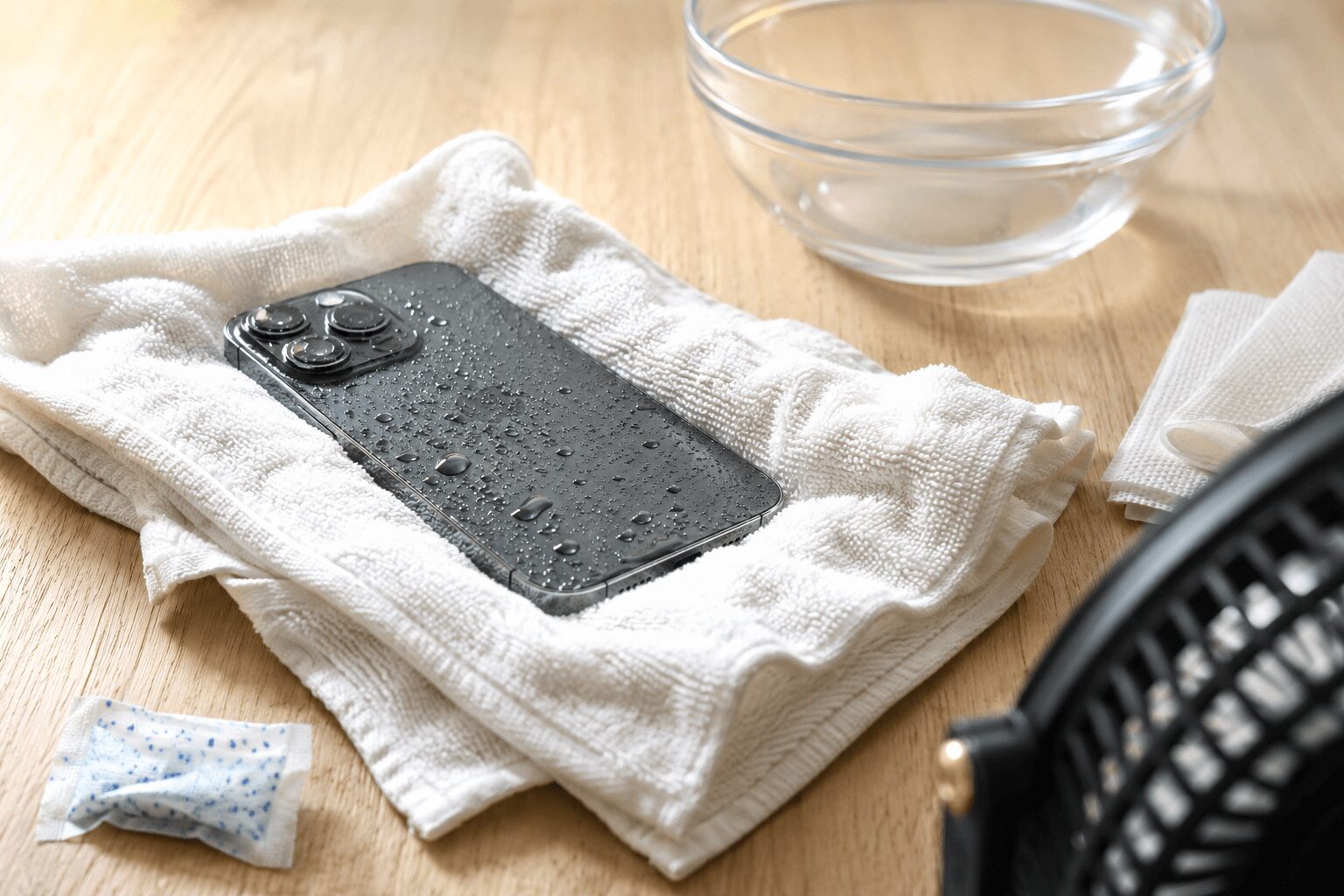 iPhone16を水没させてしまった時の対処法