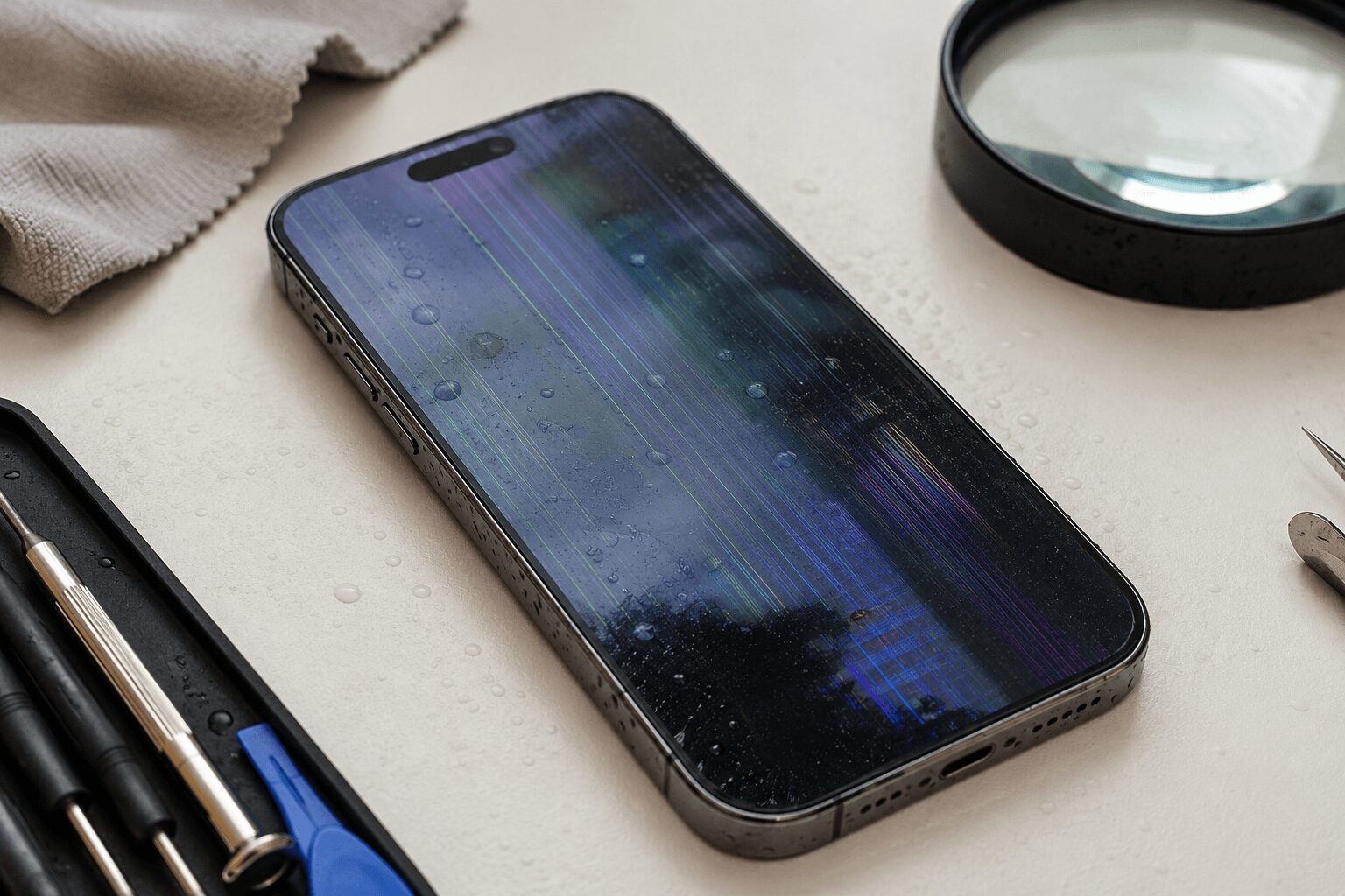iPhone16が水没した時に現れる可能性がある症状とは